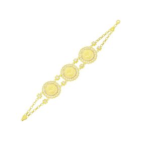 Tuğrul Altın T048679 Osmanlı Tuğralı Altın Bileklik