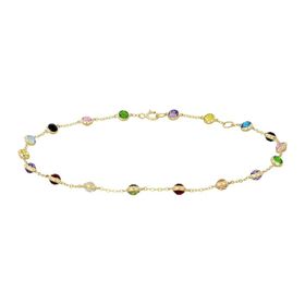 Tuğrul Altın T054299 Renkli Taşlı Altın Bileklik
