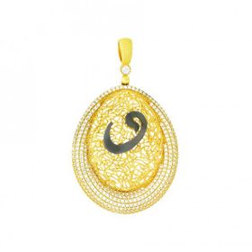 Tuğrul Altın T057746 Çerçeveli Altın Kolye Ucu