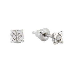 Tuğrul Altın T51 0.14 ct Pırlanta Tek Taş Küpe