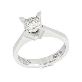 Tuğrul Altın T51 0.23 ct Pırlanta Tek Taş Yüzük