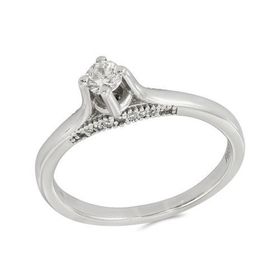 Tuğrul Altın T51 0.27 ct Pırlanta Tek Taş Yüzük