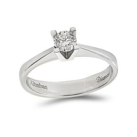 Tuğrul Altın T51 0.30 ct Pırlanta Tek Taş Yüzük