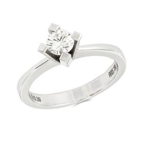 Tuğrul Altın T51 0.39 ct Pırlanta Tek Taş Yüzük