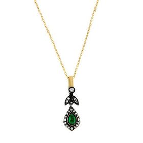 Tuğrul Altın T51 0.42 ct Elmas Yakut Kolye