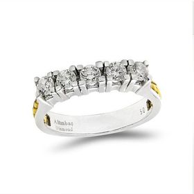 Tuğrul Altın T51 0.51 Ct Pırlanta Beş Taş Yüzük
