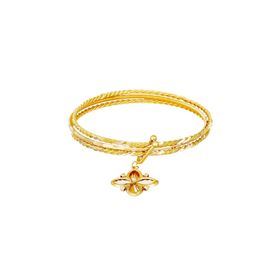 Tuğrul Altın T51 32 gr 22 Ayar Altın Burgu Charm Bilezik