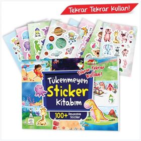 Tükenmeyen +100 Sticker Kitabım - Yükselen Zeka Yayınları