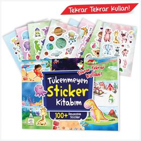 Tükenmeyen +100 Sticker Kitabım - Yükselen Zeka Yayınları