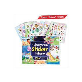 Tükenmeyen +100 Sticker Kitabım - Yükselen Zeka Yayınları