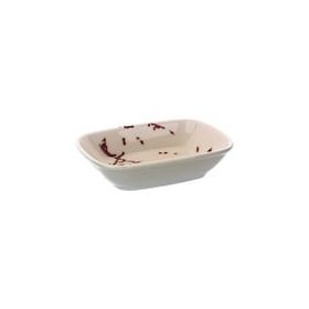 Tulu 14 cm Mürdüm Kare Kayık Tabak Tabak