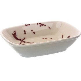 Tulu 14 cm Mürdüm Kare Kayık Tabak Tabak