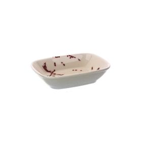 Tulu 14 cm Mürdüm Kare Kayık Tabak Tabak