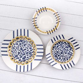 Tulu Porselen 005 Dijital Baskı 6 Kişilik 18 Parça Yemek Takımı