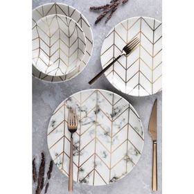 Tulu Porselen DB00494 Tulu 24 Parça Yemek Seti