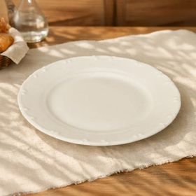 Tulu Porselen Liana 19 cm Krem Tatlı Tabağı