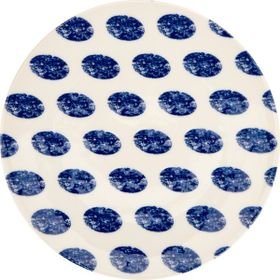 Tulu Porselen Madre Mavi 25 cm Servis Tabağı