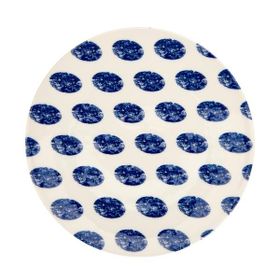 Tulu Porselen Madre Mavi 25 cm Servis Tabağı