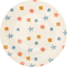 Tulu Porselen Mazzo Renkli 25 cm Servis Tabağı