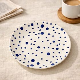 Tulu Porselen Salina Mavi 25 cm Servis Tabağı