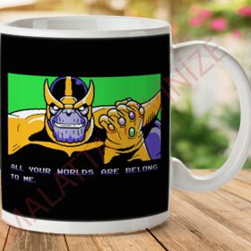 Tüm Dünyalarınız Bana Aittir Thanos Zero Wing Baskılı Kupa