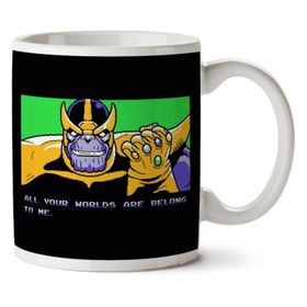 Tüm Dünyalarınız Bana Aittir Thanos Zero Wing Baskılı Kupa