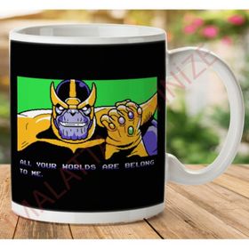 Tüm Dünyalarınız Bana Aittir Thanos Zero Wing Baskılı Kupa