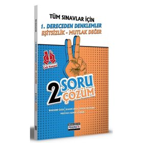 Tüm Sınavlar İçin 1. Dereceden Denklemler Eşitsizlik Mutlak Değer 2 Soru 2 Çözüm Fasikülü Benim Hocam Yayınları