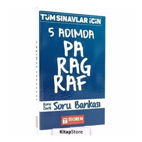 Tüm Sınavlar İçin 5 Adımda Paragraf Konu Özetli Soru Bankası Kollektif Teorem Yayıncılık