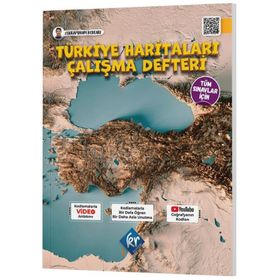 Tüm Sınavlar İçin Coğrafyanın Kodları Türkiye Haritaları Çalışma Defteri - KR Akademi