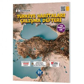Tüm Sınavlar İçin Coğrafyanın Kodları Türkiye Haritaları Çalışma Defteri - KR Akademi