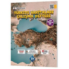 Tüm Sınavlar İçin Coğrafyanın Kodları Türkiye Haritaları Çalışma Defteri - KR Akademi