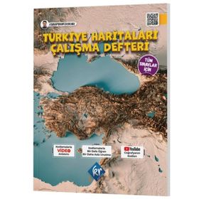 Tüm Sınavlar İçin Coğrafyanın Kodları Türkiye Haritaları Çalışma Defteri - KR Akademi