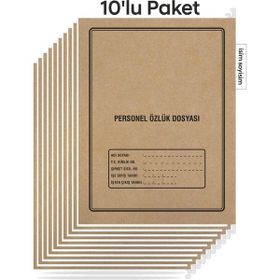 Tunakart 4 Yapraklı 10'lu Metal Askılı Personel Özlük Dosyası