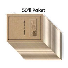 Tunakart 4 Yapraklı 50'li Paket Metal Askılı Personel Özlük Dosyası