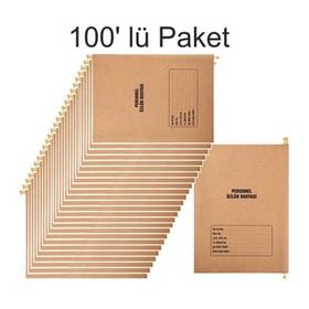 Tunakart 8 Yapraklı 100'lü Paket Metal Askılı Personel Özlük Dosyası