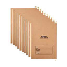 Tunakart 8 Yapraklı 10'lu Paket Metal Askılı Personel Özlük Dosyası
