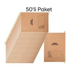 Tunakart 8 Yapraklı 50'li Paket Metal Askılı Personel Özlük Dosyası