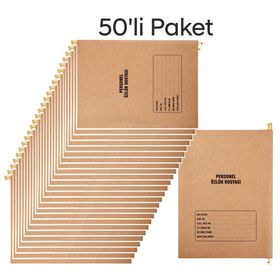 Tunakart 8 Yapraklı 50'li Paket Metal Askılı Personel Özlük Dosyası