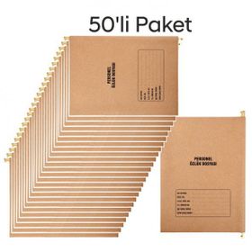 Tunakart 8 Yapraklı 50'li Paket Metal Askılı Personel Özlük Dosyası