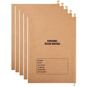 Tunakart 8 Yapraklı 5'li Paket Metal Askılı Personel Özlük Dosyası