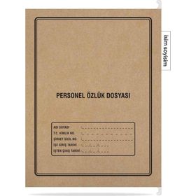Tunakart Metal Askılı 4 Yapraklı 1 Adet Personel Özlük Dosyası