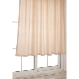 Tuncay Tekstil Buldan İşi Sade Düz Keten Pamuklu Bej 100x150 cm Güneşlik