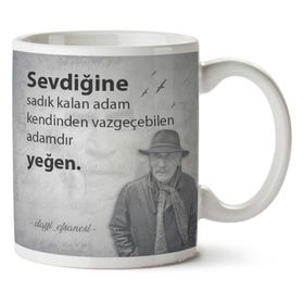 Tuncel Kurtiz Sevdiğine Sadık Kalan Baskılı Kupa