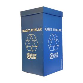 Tuncel Teknik Sıfır 70 lt Metal Atık Kutusu
