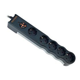 Tunçmatik Siyah Powersurge 5 Girişli Grup Priz