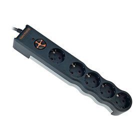 Tunçmatik Siyah Powersurge 5 Girişli Grup Priz