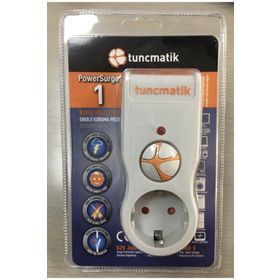 Tunçmatik Tekli Beyaz Çok Güvenli Akım Korumalı Priz