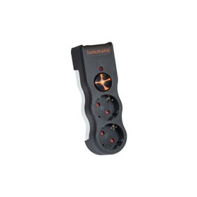 Tunçmatik TSK19022 Powersurge Siyah 2'li Akım Korumalı Priz