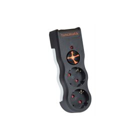 Tunçmatik TSK5081 Powersurge 2 İkili Siyah Akım Korumalı Priz
